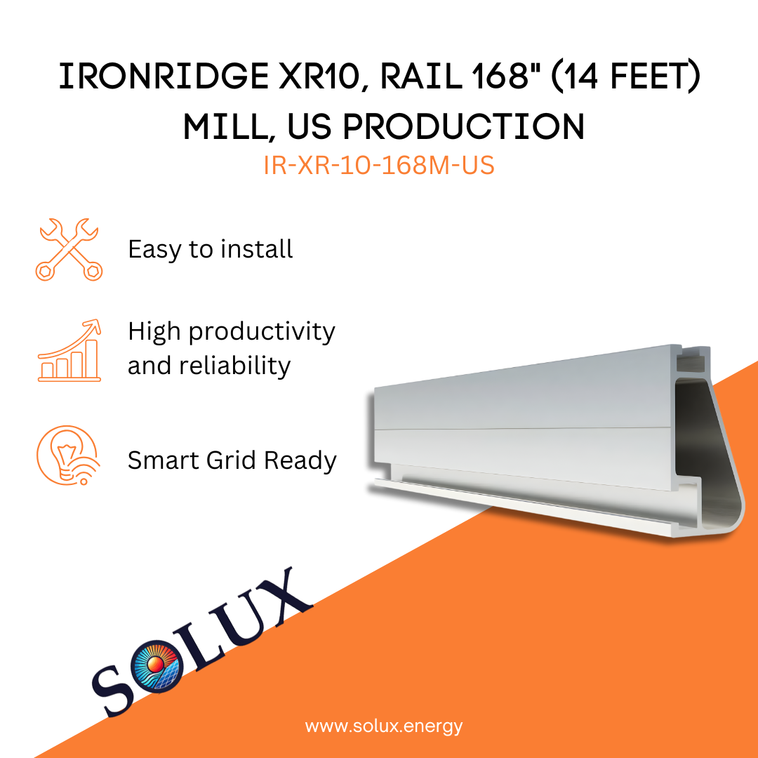 This is an image of Iron Ridge Rail 168" 14FT Mill, US Production